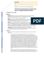 Comparación Entre La Entrevista Motivacional y La Terapia de Aceptación y Compromiso PDF