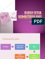 Bahan Cetak Kedokteran Gigi