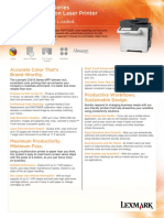 Lexmark CX510 Series Spec Sheet PDF