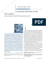 Bandelow, Michaelis - 2015 - Epidemiology of Anxiety Disorders in The 21st Century PDF