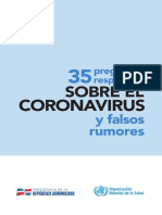 35 preguntas y respuestas sobre el coronavirus y falsos rumores