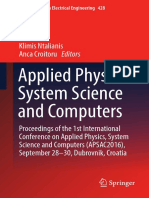 Applied Physics, System Science and Computers - Proceedings of The 1st International Conference On Applied Physics, System Science and Computers (APSAC2016), September 28-30, Dubrovnik, Croatia PDF