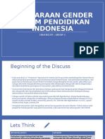 Kesetaraan GENDER DALAM PENDIDIKAN INDONESIA