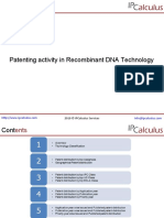 IPCalculus - Recombinant DNA Technology Patenting Activity