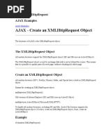 AJAX XML HTTP Request