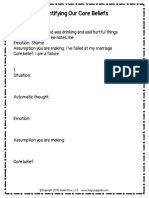 Cognitive Distortions Core Beliefs Handout 1 PDF