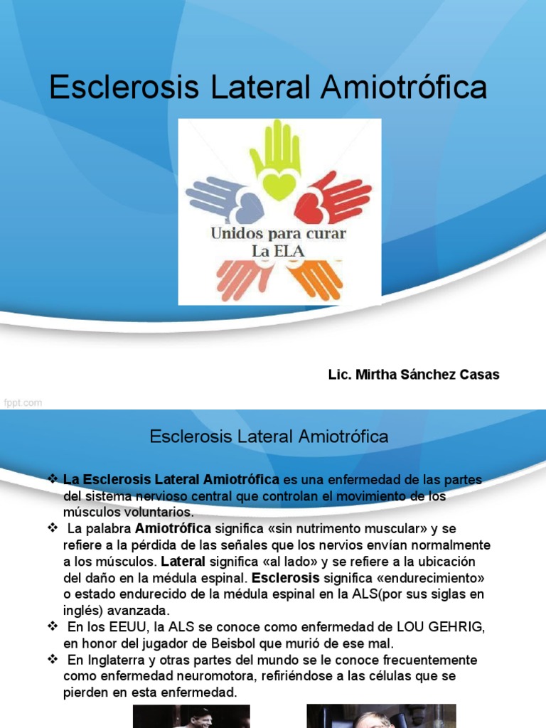 Esclerosis Lateral Amiotrófica: Síntomas y Tratamiento | PDF | La ...