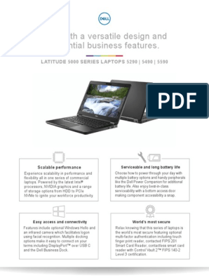 Dell Latitude 5490 | PDF | Solid State Drive | Laptop
