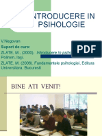 Curs 1 Introducere in Psihologie An I
