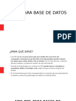 API's para Base de Datos