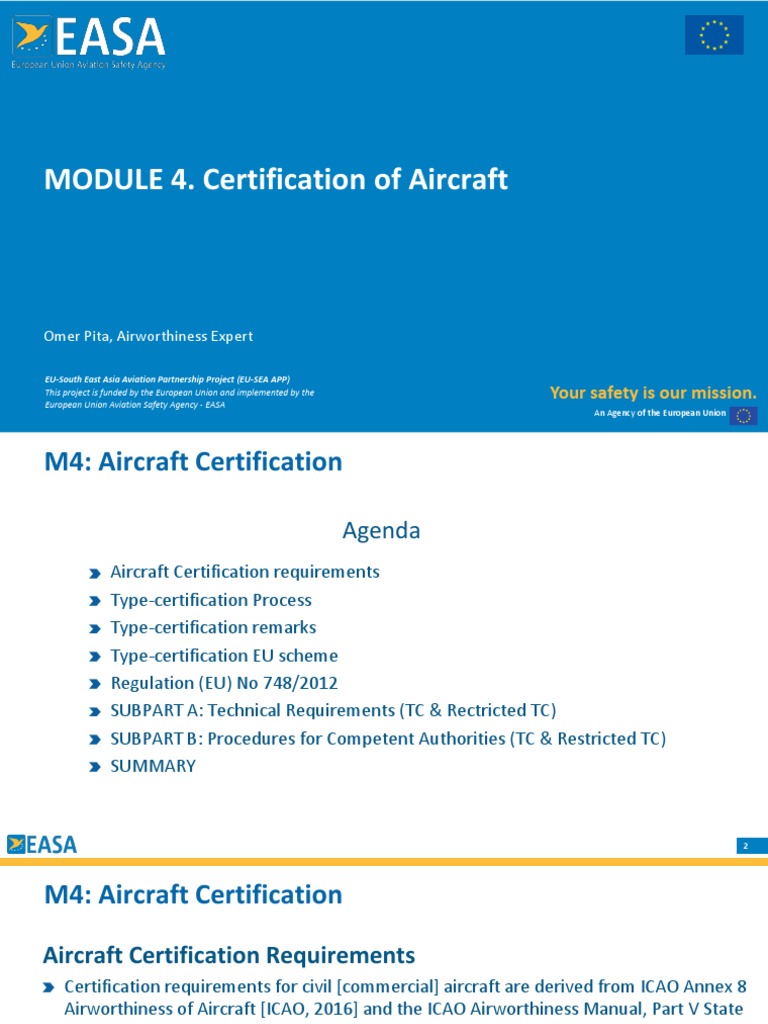 EASA Aircraft Certification Overview | PDF | Aircraft | Aerospace