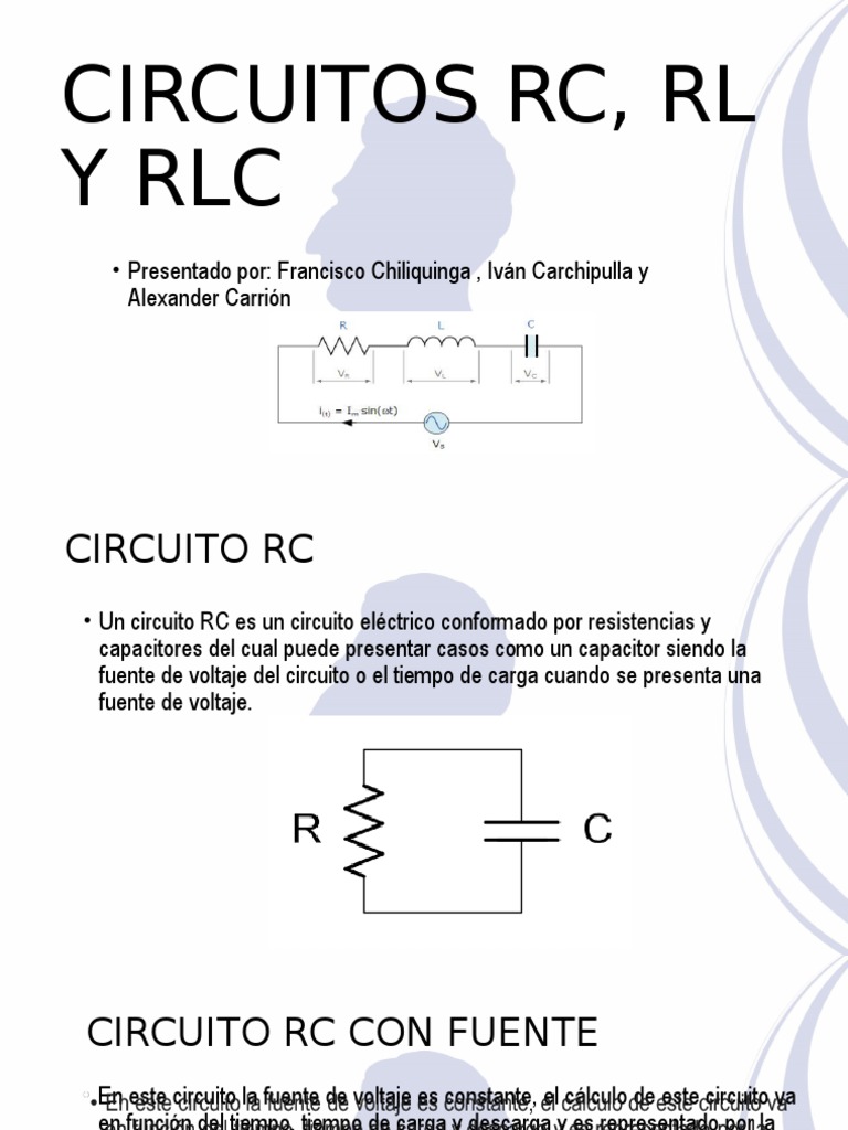 Circuitos RC, RL y RLC: Fundamentos y Ejemplos | PDF | Inductor ...