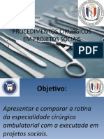 Cirurgia em Projetos Sociais