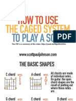 How To Use The CAGED System To Play A Solo PDF