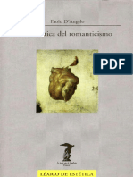 D Angelo, Paolo. - La Estetica Del Romanticismo (1999) PDF