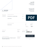 Invoice Template in Word Doc AND CO From Fiverr