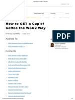How to GET a Cup of Coffee the WSO2 Way