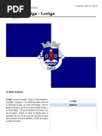 Loriga Wikipédia - Artigo Criado Pelo Historiador António Conde - Loriga Wikipedia Article Created by the Historian António Conde