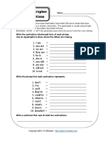 Using Apostrophes in Contractions PDF