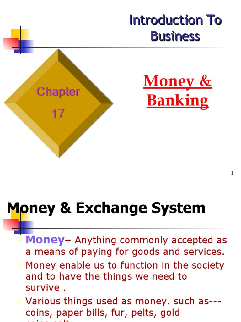 Chapter 17 Money and Banking PDF