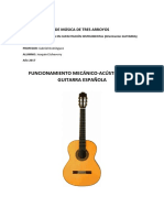 Funcionamiento mecánico-acústico de la guitarra española