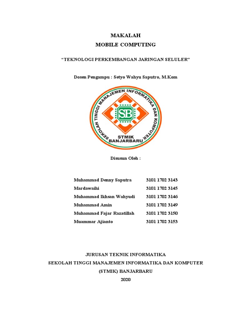 Makalah Perkembangan Teknologi Jaringan Seluler