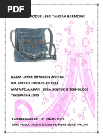 Lakaran Beg Rbt  Lakaran ini penting untuk pebyediaan konsep produk.