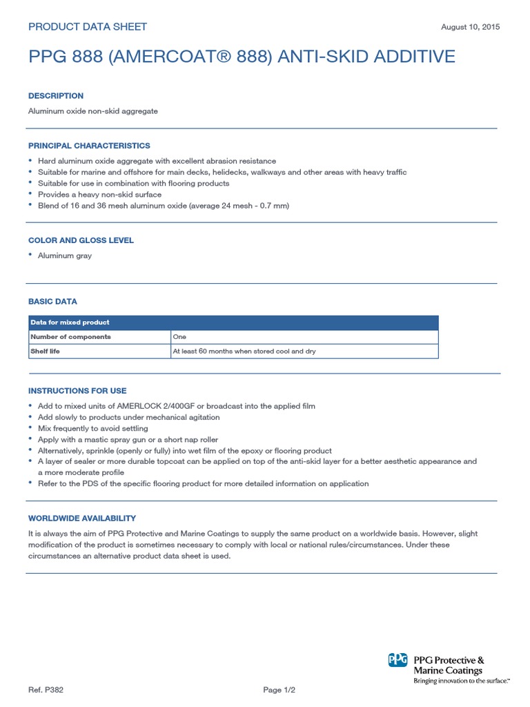 PPG Additive 888 | PDF | Justice | Crime & Violence