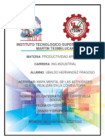 Mapa Mental de Las Actividades Que Se Realizan en La Consultoría