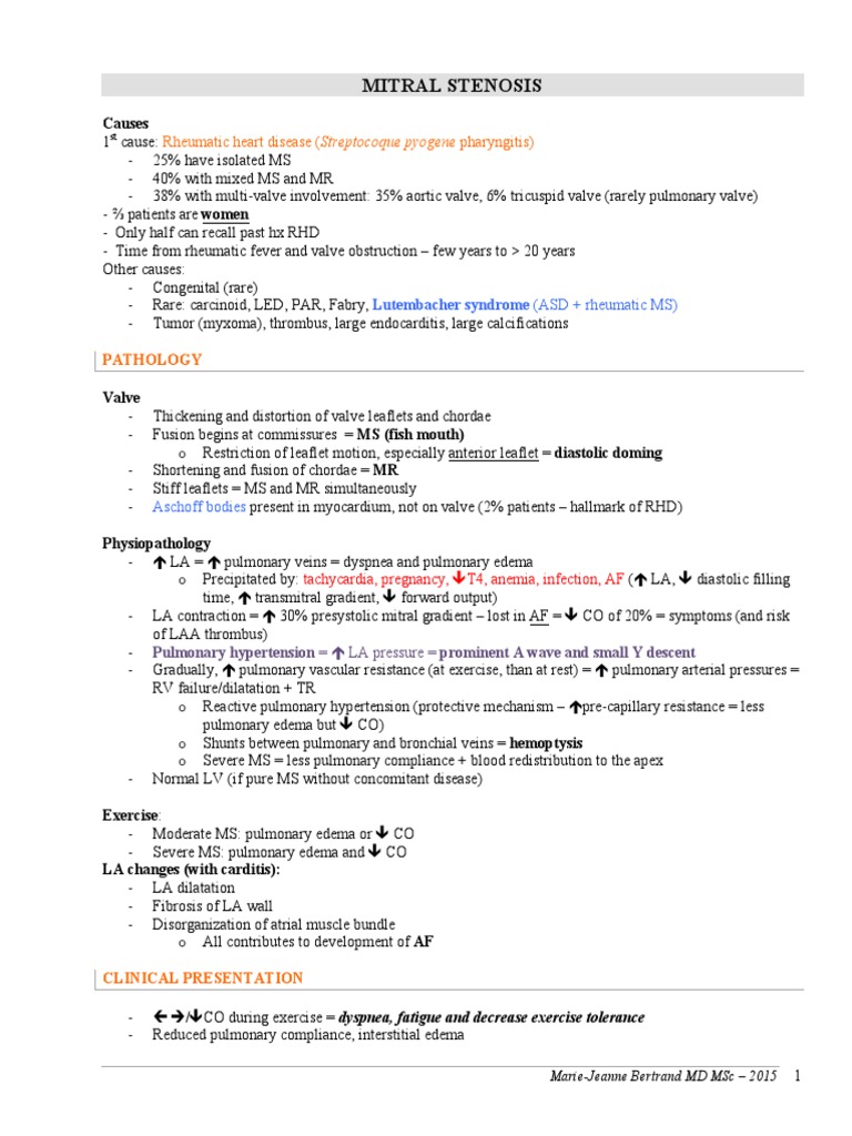 Mitral Stenosis PDF | PDF | Heart Valve | Heart