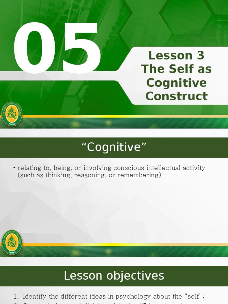 The Self as a Cognitive Construct | PDF | Id | Self