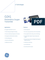 O2X1 Panametrics Oxygen Transmitter Datasheet
