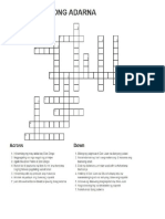 Crossword For Takehome Activity