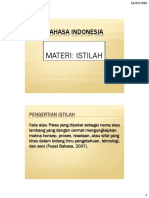 ISTILAH (Mata Kuliah Bahasa Indonesia