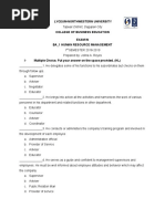 HR Written Exam Questions and Answers | PDF | Human Resource Management ...
