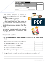 Ficha de Avaliação Diagnóstica - 3º Ano PORT II PDF