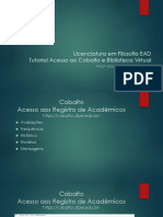 Tutorial Acesso Cobalto e Biblioteca Virtual PDF