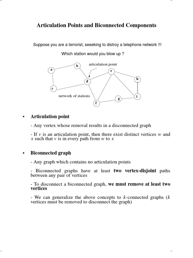 B I Connected Components | PDF