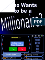 Who Wants To Be A Millionaire Blank Game Template For Free