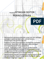 Kepentingan Sektor Perindustrian PDF