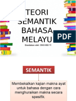 Teori Semantik Bahasa Melayu