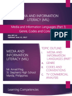 Media and Information Languages