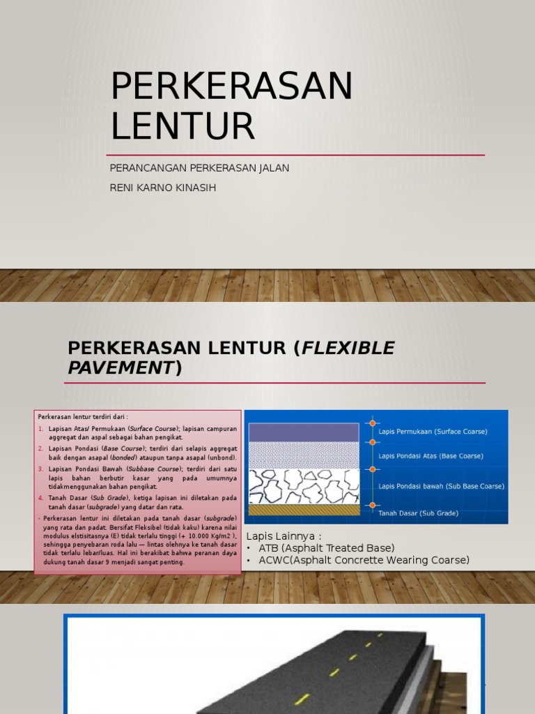 Materi 2 Flexible Pavement Perencanaan Perkerasan Jalan | PDF ...