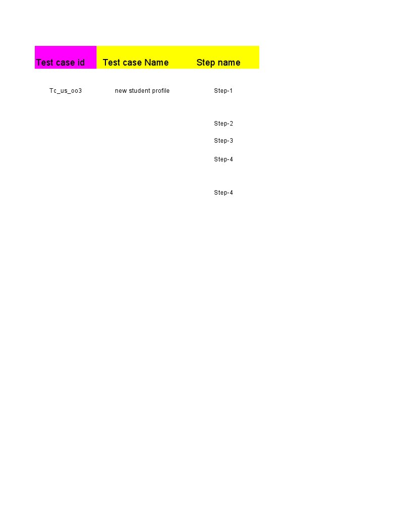 New Student Profile Test Case | PDF
