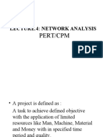 Lecture.4: Network Analysis: Pert/Cpm