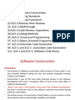 Software Construction Coding Methods Reviews Standards