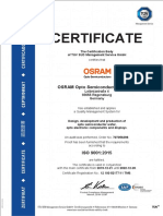OSRAM ISO 9001 Certificates