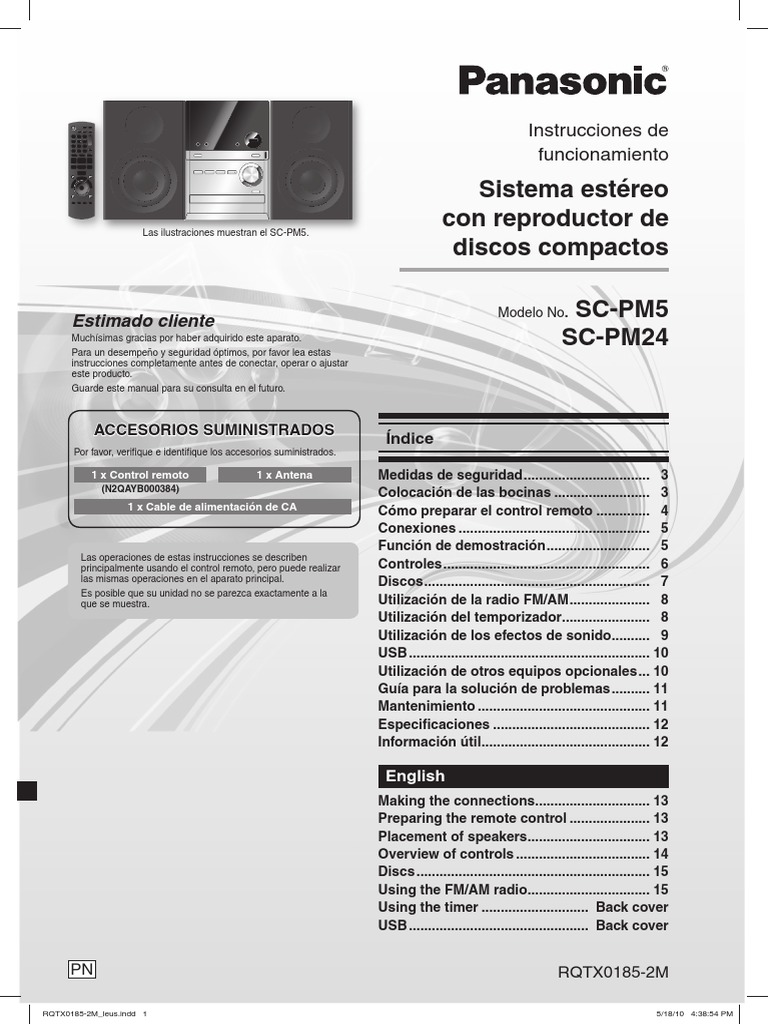 Manual SC-PM24 PDF | PDF | Archivo de computadora | USB