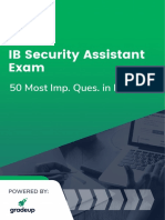 50 Most Important Questions IB Security Assistant Exam PDF