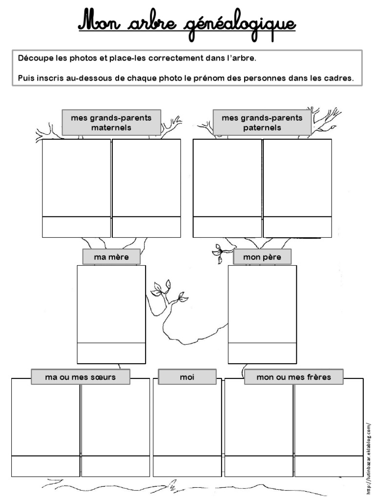 Arbre Généalogique à Imprimer Pdf Mon Arbre Genealogique - LB PDF | PDF